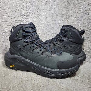 Hoka Kaha 2 GTX Men's Size 10D US Black Gore-Tex Hiking Boots 1123155 BBLC